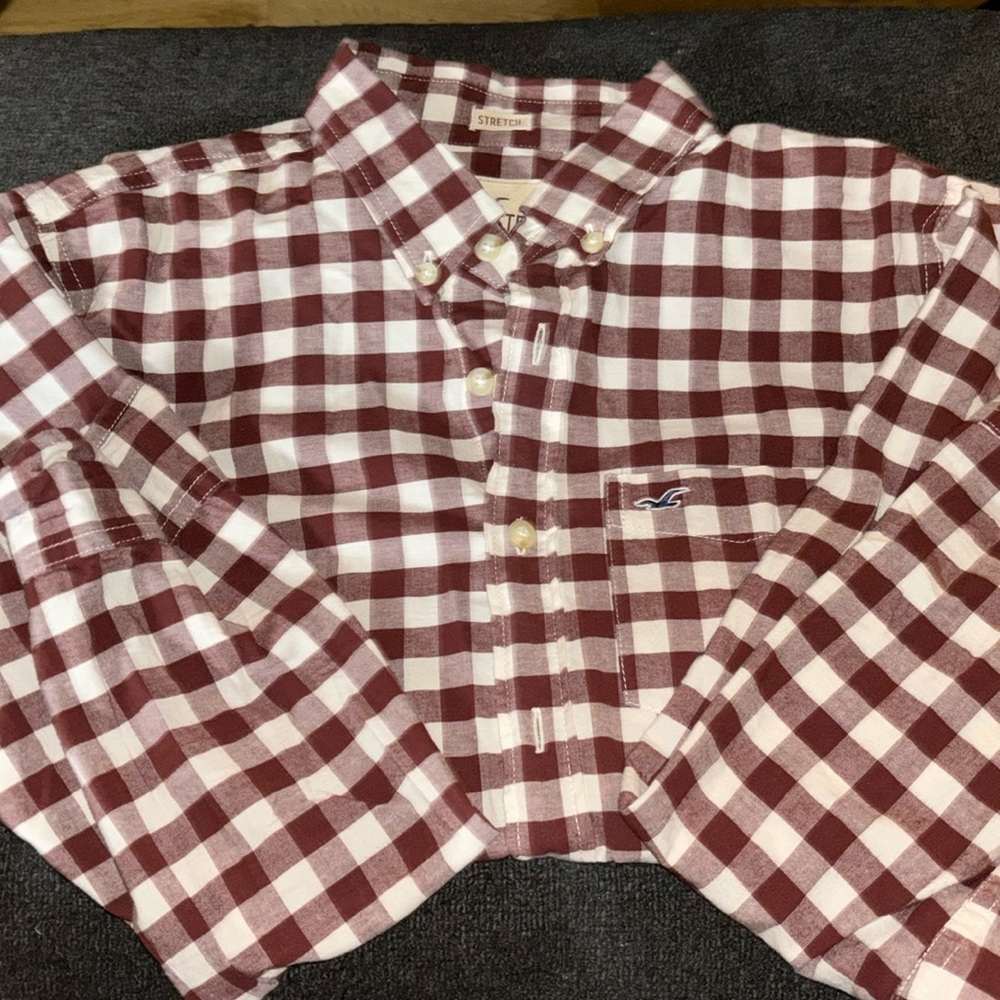 Plaid Hollister button down
